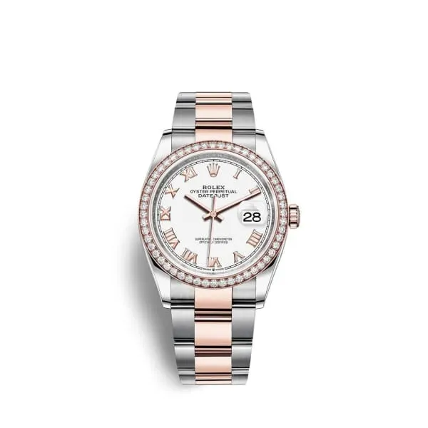 Rolex Bracelets Rolex Datejust 36mm Ref 126281rbr0004 White Roman Dial Diamond Bezel Two Tone Stainless Steel 18K Rose Gold Oyster Bracelet Watch Rolex Bracelets Rolex Datejust 36mm Ref 126281rbr0004 White Roman Dial Diamond Bezel Two Tone Stainless Steel 18K Rose Gold Oyster Bracelet Watch