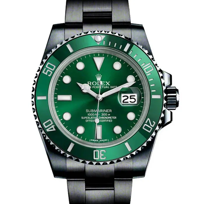 Rolex Bracelets Rolex Submariner Date 40mm Ref 116610lv0002 PVD Green Dial Black PVD Stainless Steel Oyster Bracelet Watch