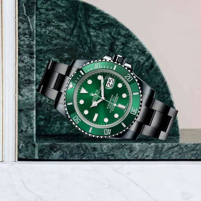 Rolex Bracelets Rolex Submariner Date 40mm Ref 116610lv0002 PVD Green Dial Black PVD Stainless Steel Oyster Bracelet Watch