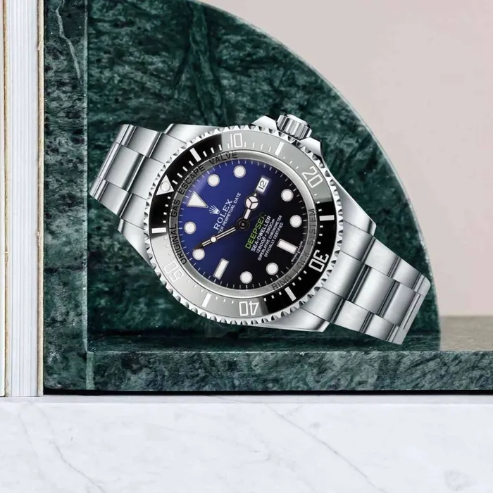Rolex Deepsea Sea Dweller 44mm Ref 116660dbl Blue Dial Stainless Steel Oyster Bracelet Watch Rolex Bracelets
