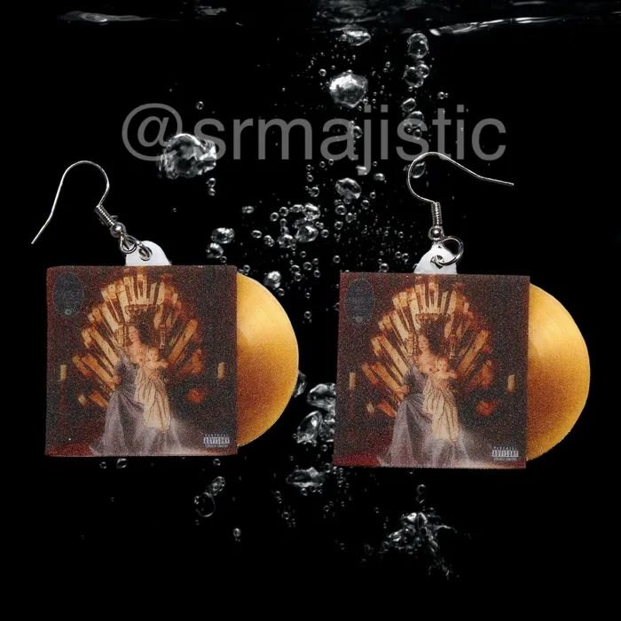 Sam Makes Things Earrings Halsey If I Cant Have Love I Want Power Vinyl Album Handmade Earrings