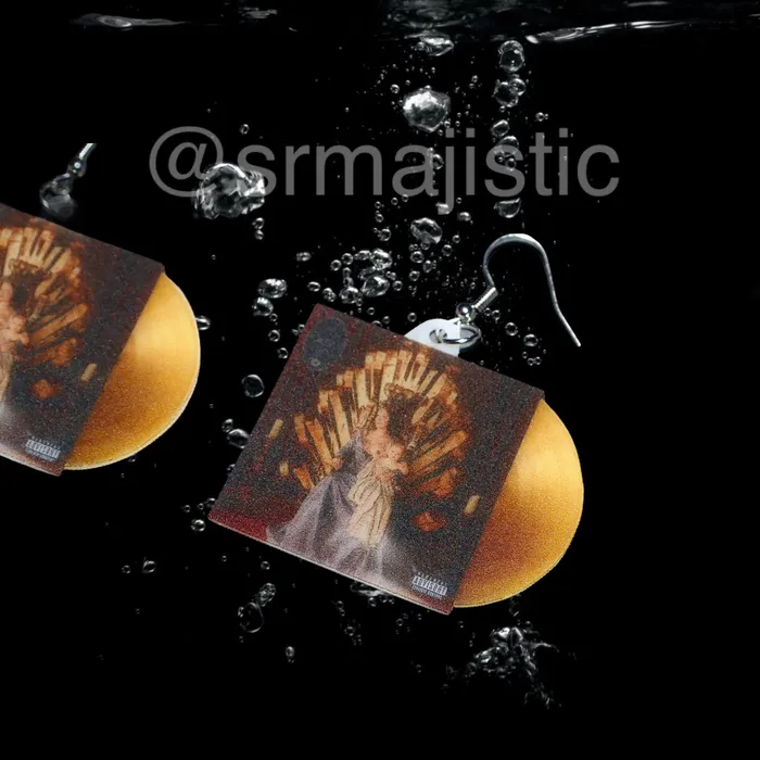Sam Makes Things Earrings Halsey If I Cant Have Love I Want Power Vinyl Album Handmade Earrings