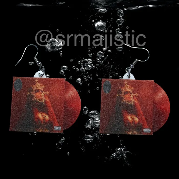 Sam Makes Things Earrings Halsey If I Cant Have Love I Want Power Vinyl Album Handmade Earrings