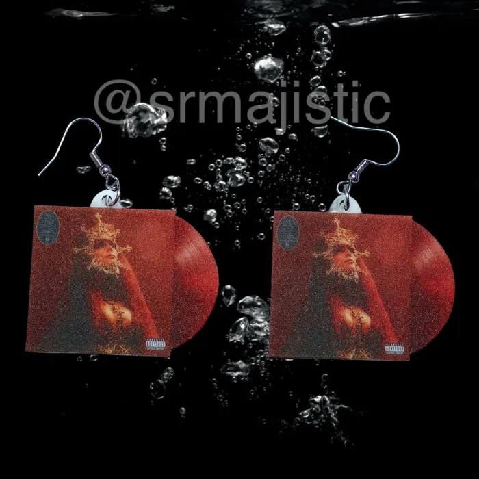 Sam Makes Things Earrings Halsey If I Cant Have Love I Want Power Vinyl Album Handmade Earrings