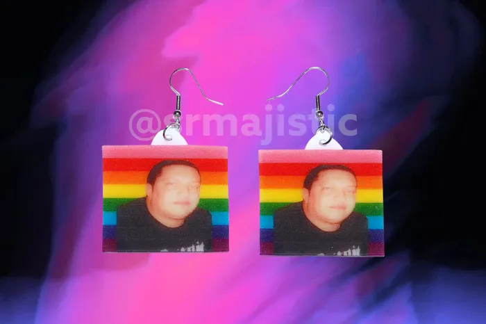 Sam Makes Things Earrings Sal Vulcano Says Gay Rights Pride Flag Handmade Earrings