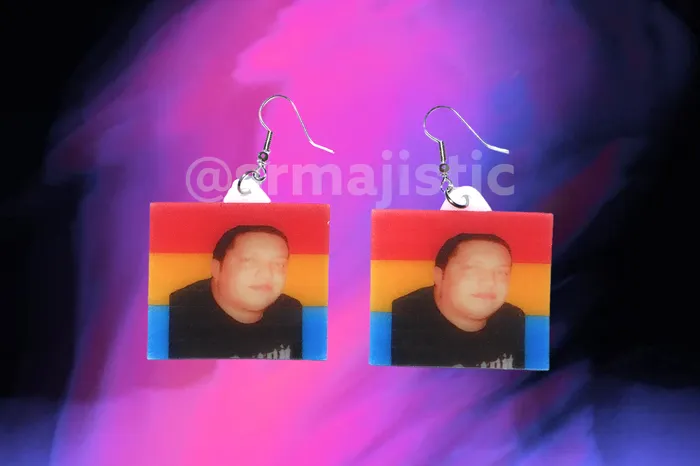 Sam Makes Things Earrings Sal Vulcano Says Gay Rights Pride Flag Handmade Earrings