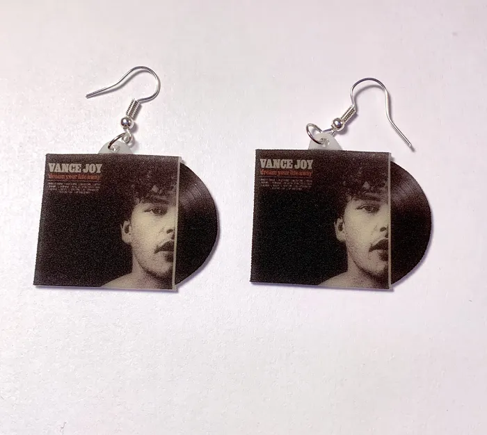 Sam Makes Things Vance Joy Dream Your Life Away Vinyl Album Handmade Earrings Earrings Sam Makes Things Vance Joy Dream Your Life Away Vinyl Album Handmade Earrings Earrings