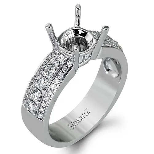 Simon G Rings Simon G Platinum Diamond SemiMount Engagement Ring
