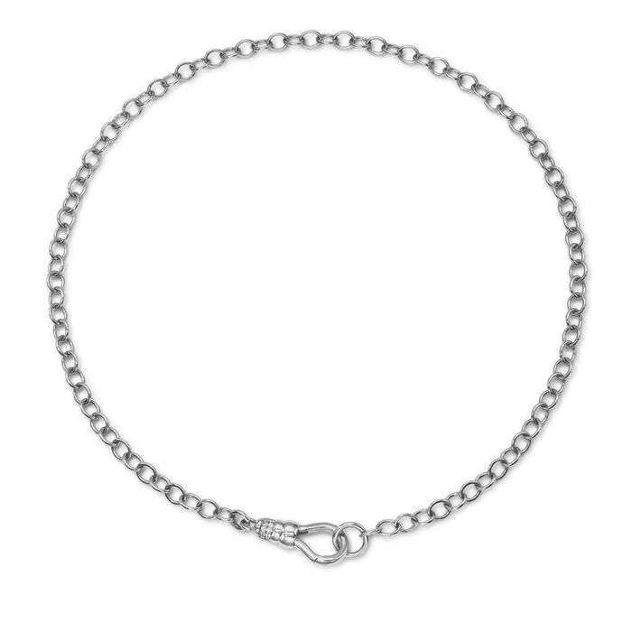 Single Stone Necklaces Single Stone Platinum Evren Chain Necklace