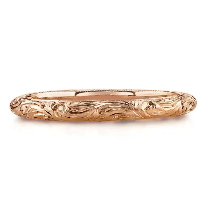 Single Stone Single Stone 18K Rose Gold Natalie Band Rings