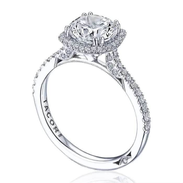 Tacori 18K White Gold Semi Mount Ring Tacori Rings
