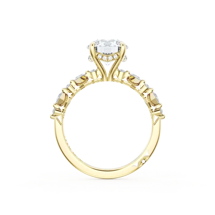 Tacori Rings Tacori 18K Yellow Gold Diamond Ring with Hidden Diamond Halo