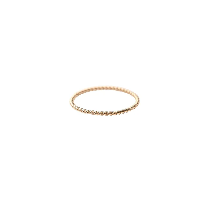 TheRoseGypsy Rings Gold Filled Dainty Twist Stacker Ring