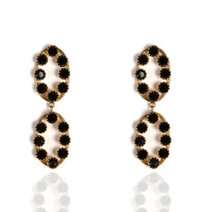 Virgins Saints Angels Earrings Amulets of Glamour EarringsJet