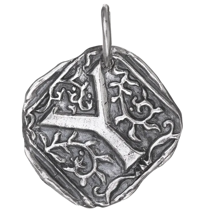 Waxing Poetic Charm Necklaces Waxing Poetic Square Initial Charm Y