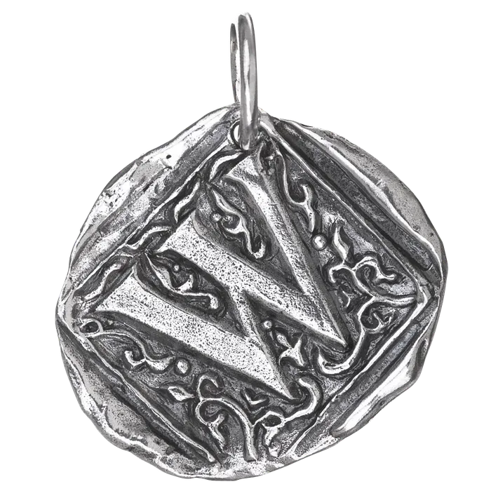 Waxing Poetic Waxing Poetic Square Initial Charm W Charm Necklaces